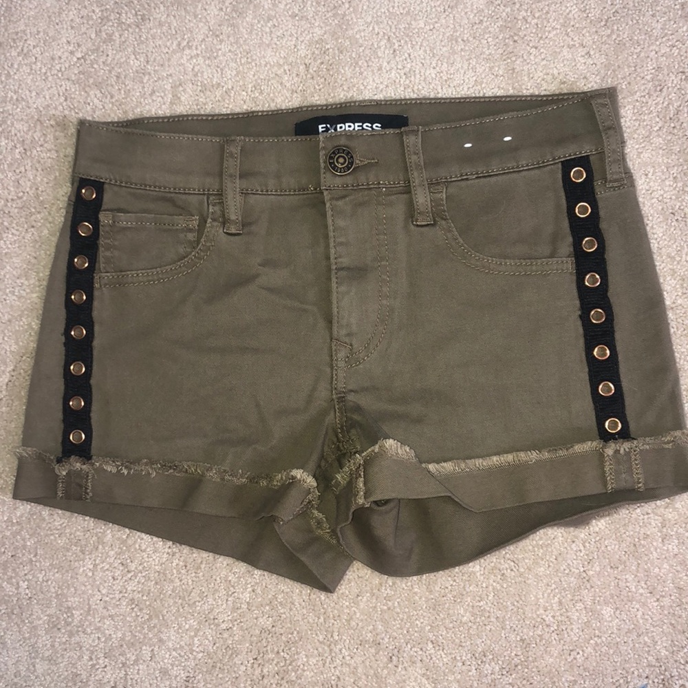 Green Jean Express Shorts